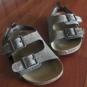 OshKosh Bigosh brown velcro Birkenstocks